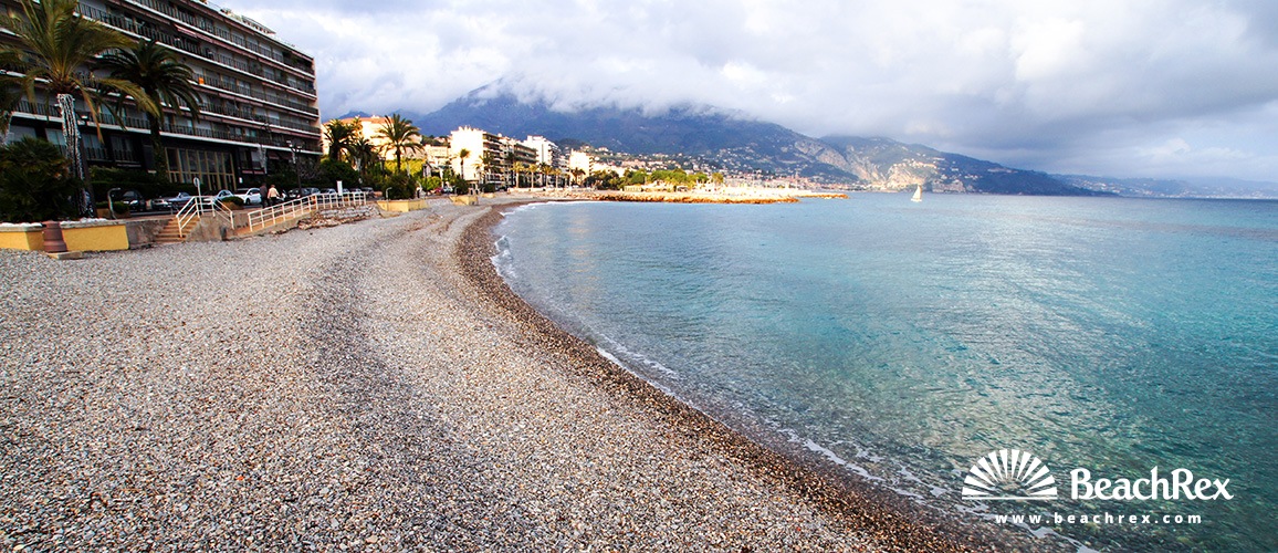 France - AlpesMaritimes -  Roquebrune-Cap-Martin - Beach Carnoles