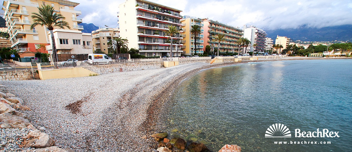 France - AlpesMaritimes -  Roquebrune-Cap-Martin - Beach Carnoles