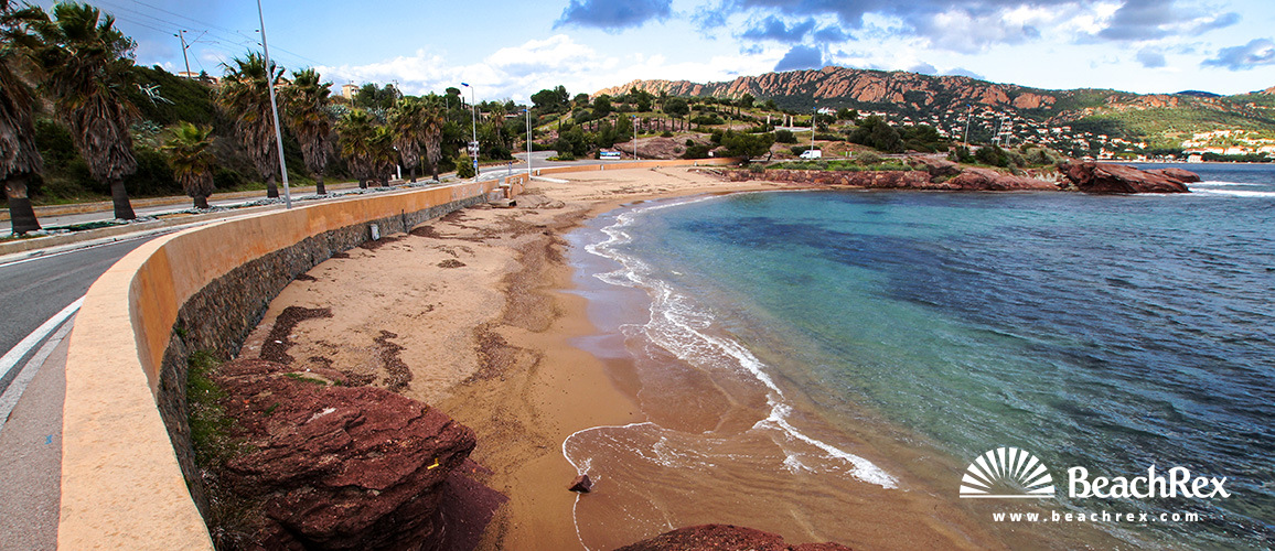 France - Var -  Saint-Raphaël - Beach du Pourrousset