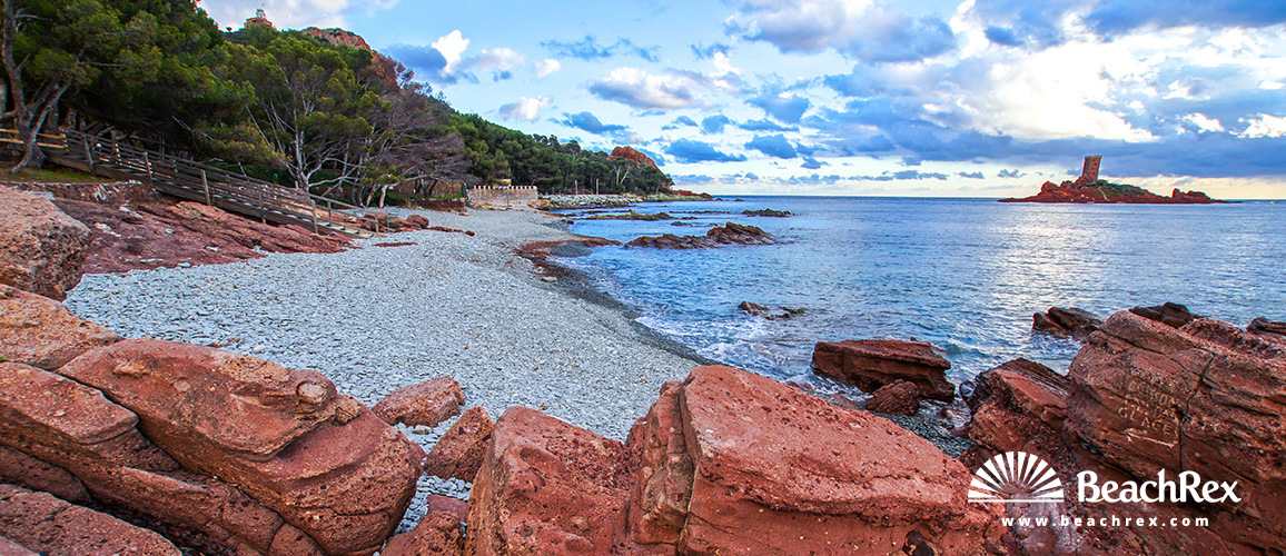 france - Var -  Saint-Raphaël - Plage du Débarquement