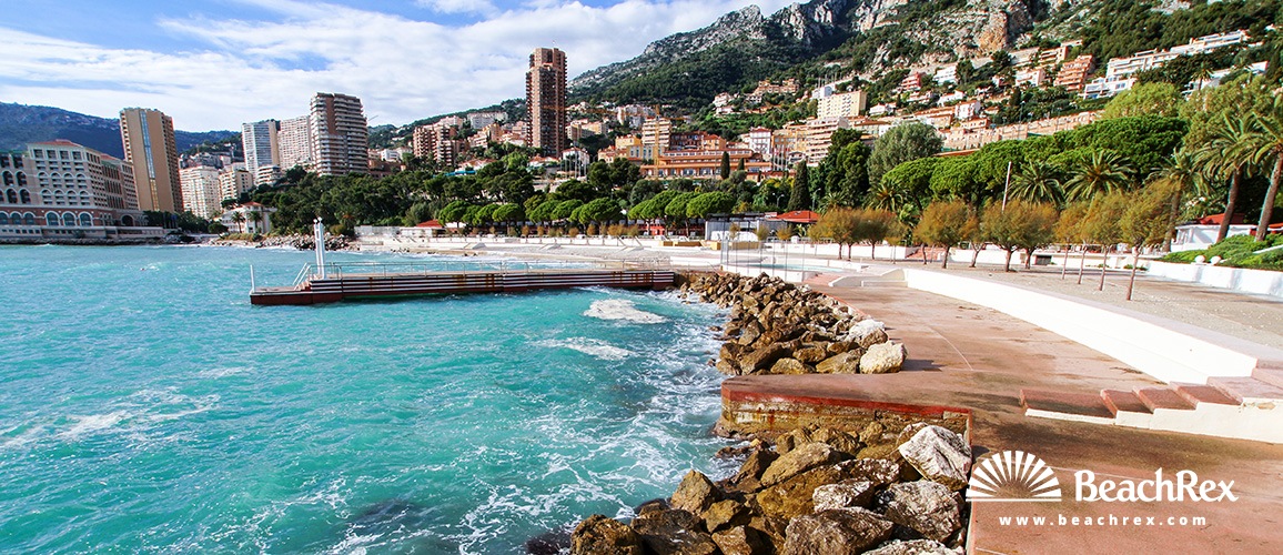 France - AlpesMaritimes -  Roquebrune-Cap-Martin - Beach Monte Carlo