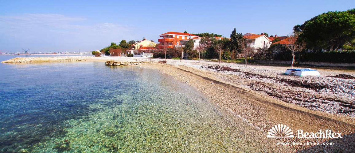 Croatie - Dalmatie  Zadar -  Bibinje - Plage Bibinje