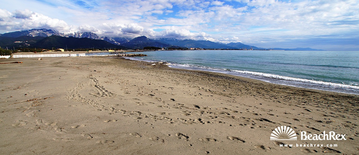 Italien - Liguria -  Fiumaretta di Ameglia - Strand Fiumaretta