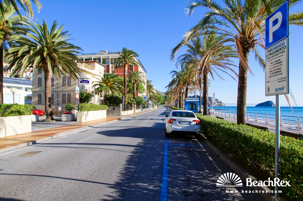 Italien - Liguria -  Spotorno - Strand Spotorno