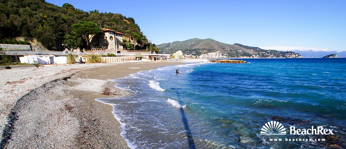 Italien - Liguria -  Noli - Strand Noli
