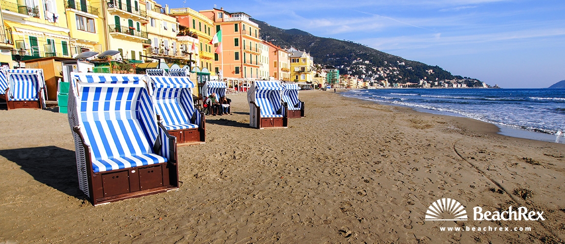 Italien - Liguria -  Alassio - Strand Alassio