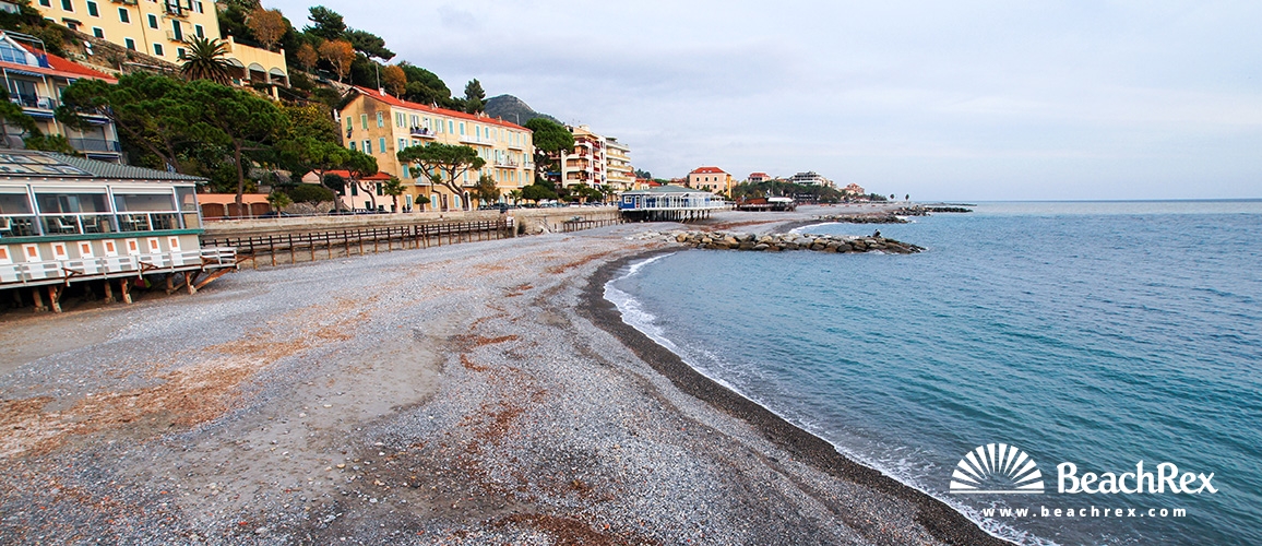 Italy - Liguria -  Ventimiglia - Beach Roya