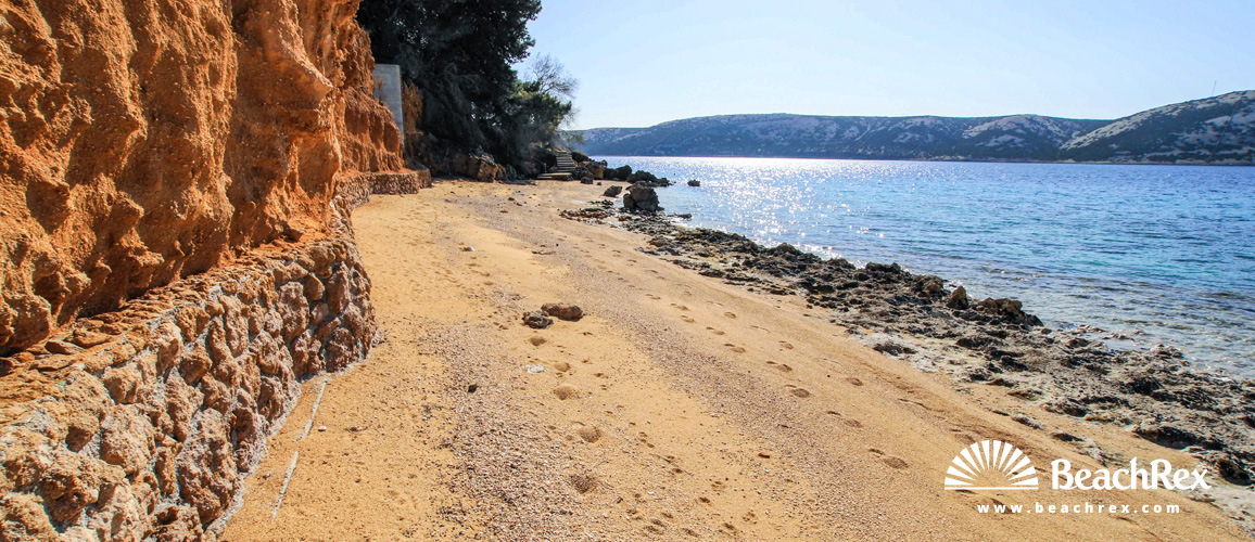 Kroatien - Lika - Insel Pag -  Stara Novalja - Strand Uljak