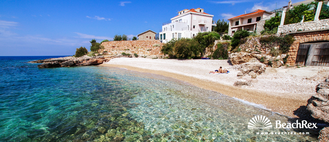 Croatia - Dalmatia  Split - Island Hvar -  Zavala - Beach Zavala Port