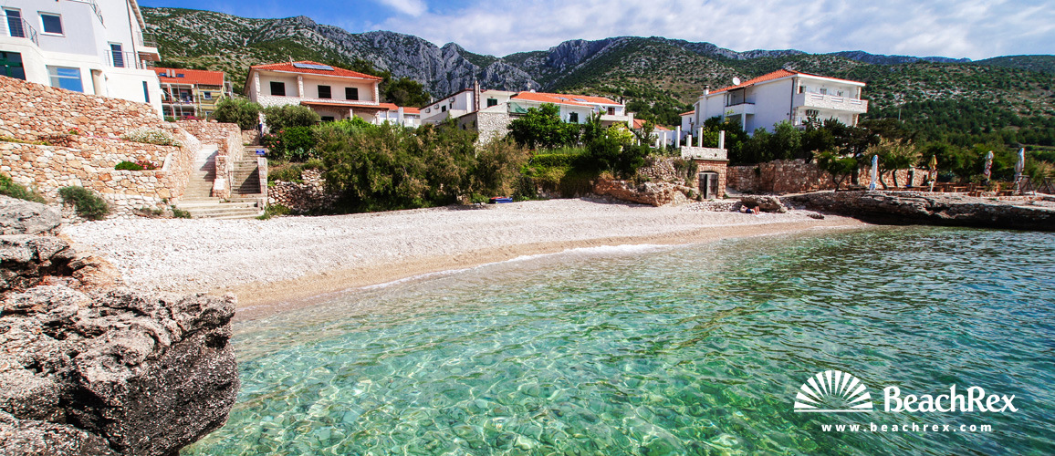 Croatia - Dalmatia  Split - Island Hvar -  Zavala - Beach Zavala Port