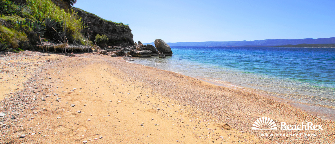 Croatie - Dalmatie  Split - Ile Brač -  Bol - Plage Grabov rat