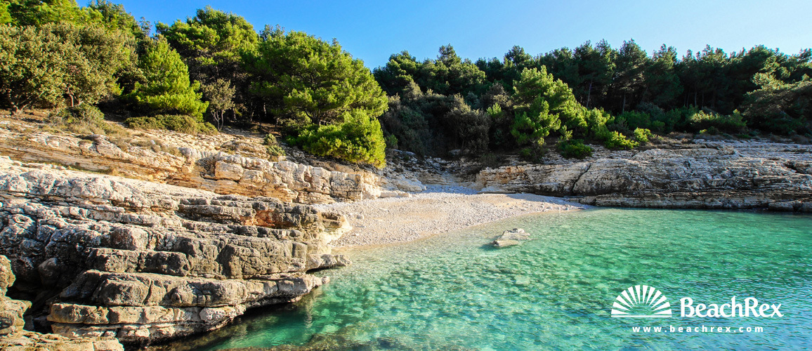 Kroatien - Istra -  Premantura - Strand Pinižule
