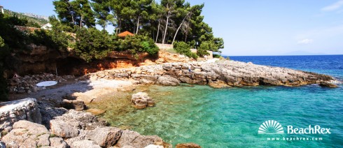 Croatia - Dalmatia  Split - Island Hvar -  Zavala - Beach Dondola