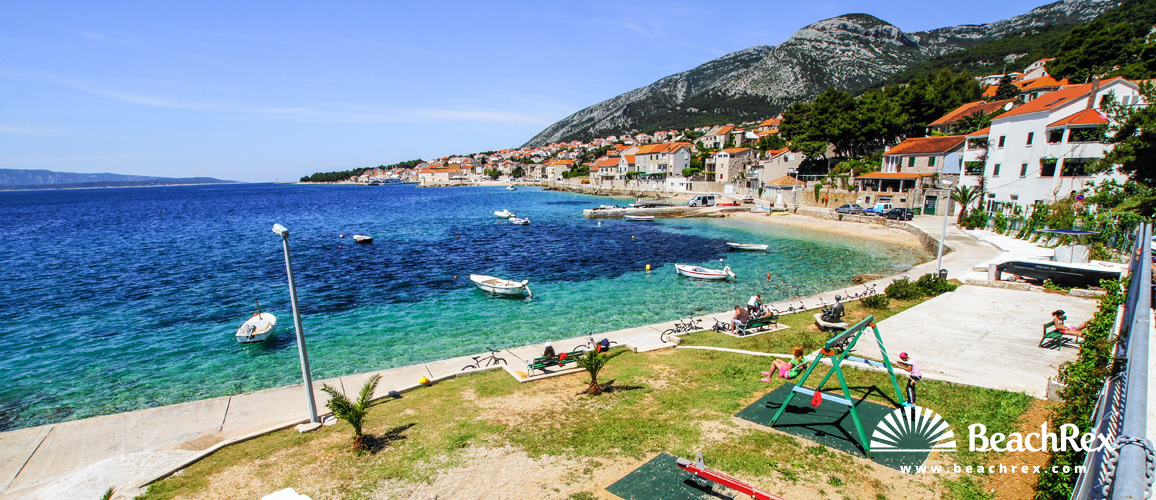 Croatie - Dalmatie  Split - Ile Brač -  Bol - Plage Račić