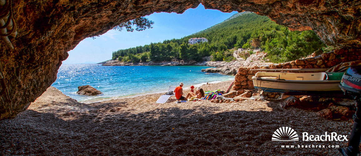Croatia - Dalmatia  Split - Island Hvar -  Zavala - Beach Petarčica