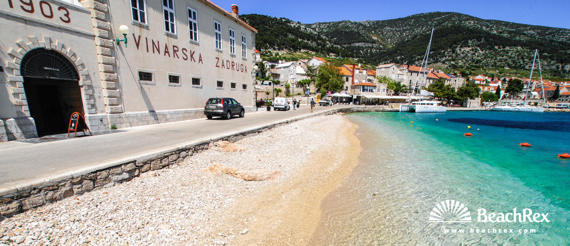 Croatie - Dalmatie  Split - Ile Brač -  Bol - Plage Riva