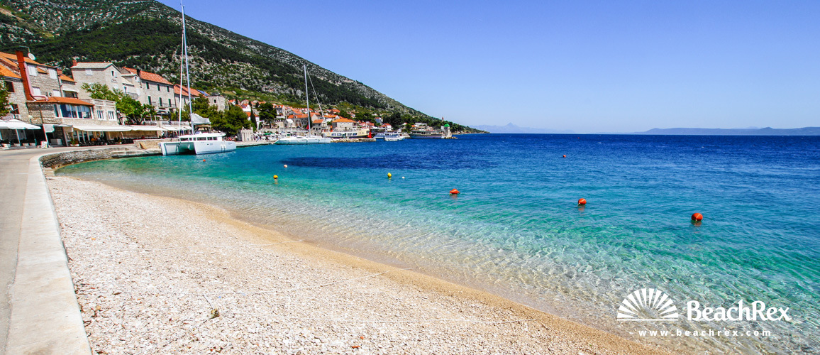 Croatie - Dalmatie  Split - Ile Brač -  Bol - Plage Riva