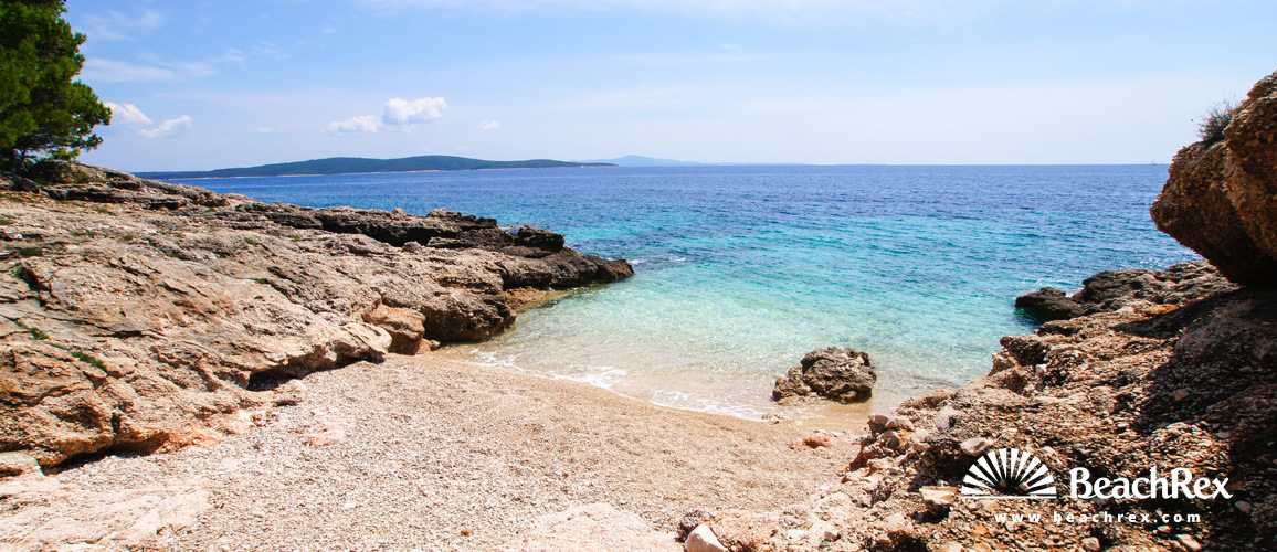 Croatia - Dalmatia  Split - Island Hvar -  Ivan Dolac - Beach Gaži
