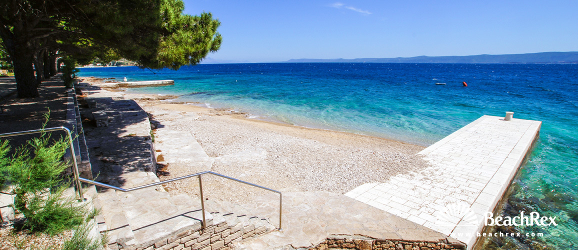 Croatie - Dalmatie  Split - Ile Brač -  Bol - Plage Čempresa