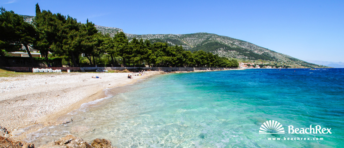 Croatie - Dalmatie  Split - Ile Brač -  Bol - Plage Ruža