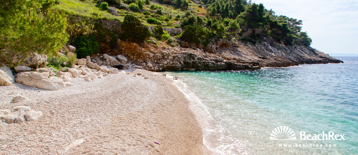 Croatia - Dalmatia  Split - Island Hvar -  Sveta Nedjelja - Beach Lučišća