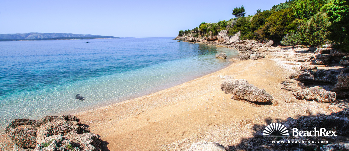 Croatie - Dalmatie  Split - Ile Brač -  Bol - Plage Mia