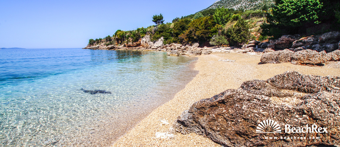 Croatie - Dalmatie  Split - Ile Brač -  Bol - Plage Mia