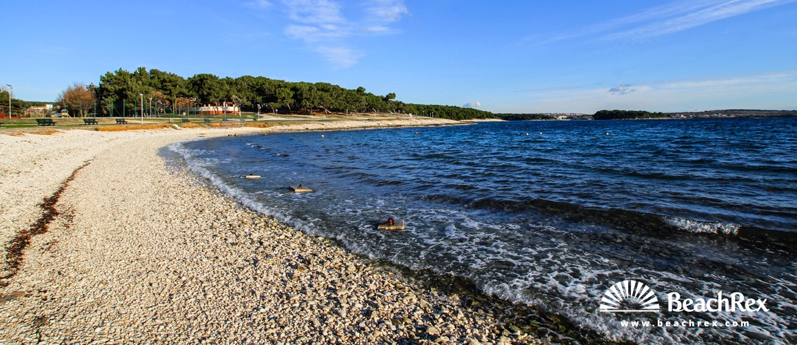 Kroatien - Istra -  Premantura - Strand Školjić