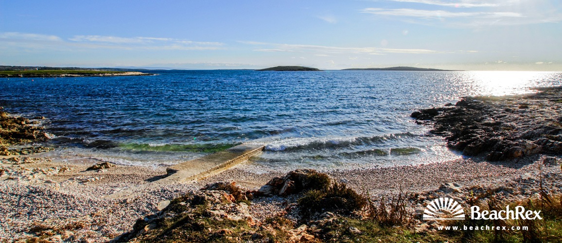 Kroatien - Istra -  Premantura - Strand Školjić
