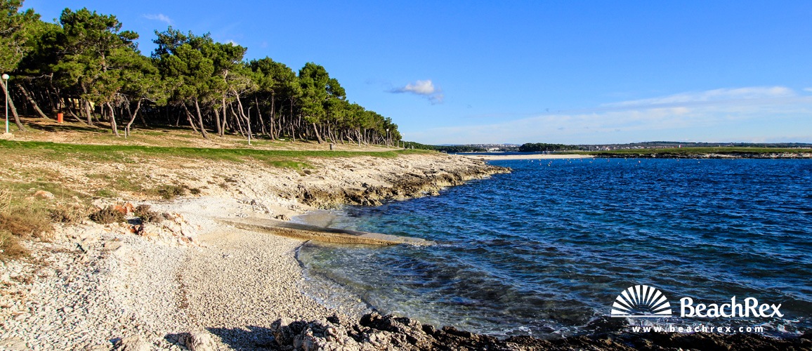 Kroatien - Istra -  Premantura - Strand Školjić
