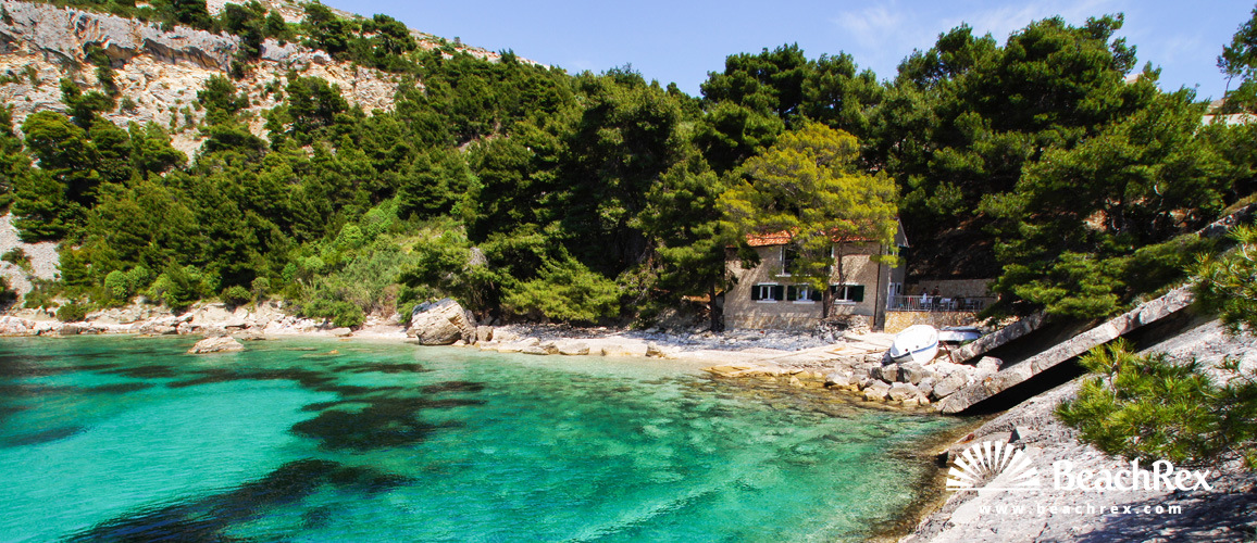 Croatia - Dalmatia  Split - Island Hvar -  Zarače - Beach Malo Zaraće