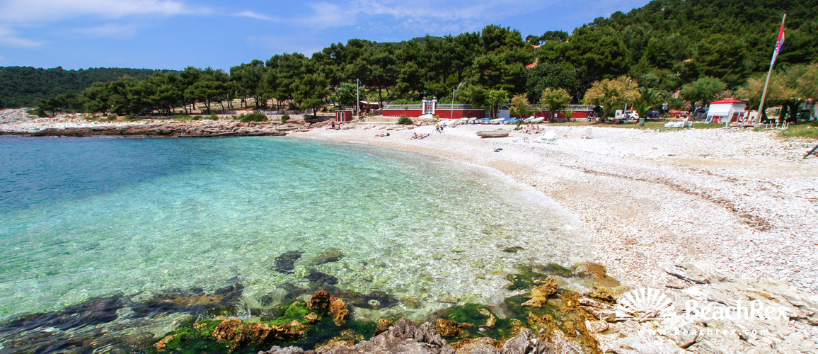 Croatie - Dalmatie  Split - Ile Hvar -  Milna - Plage Milna