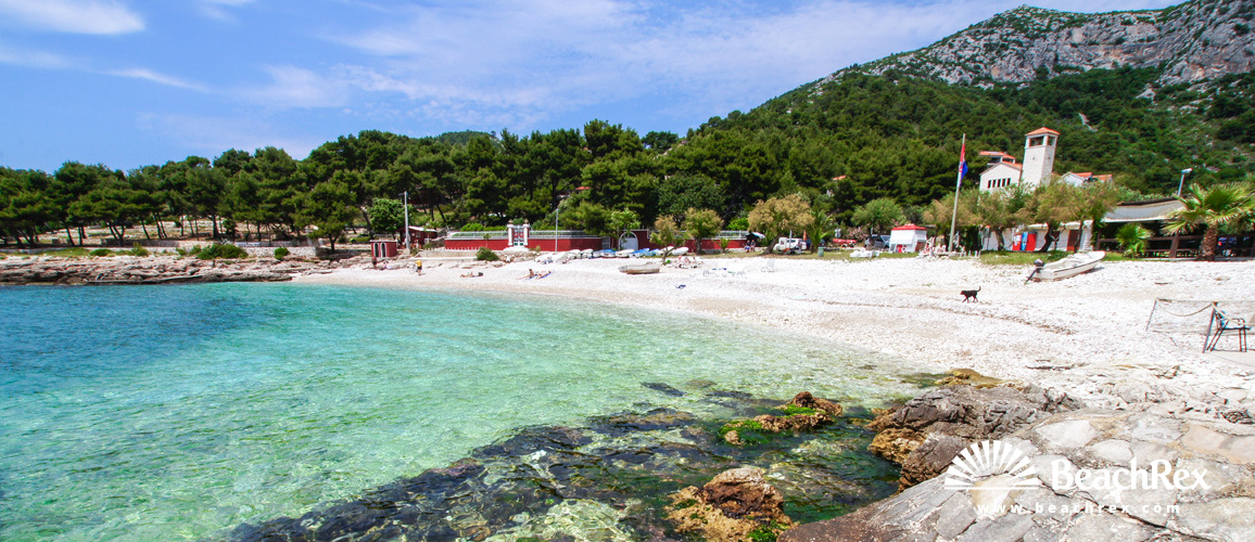 Croatie - Dalmatie  Split - Ile Hvar -  Milna - Plage Milna