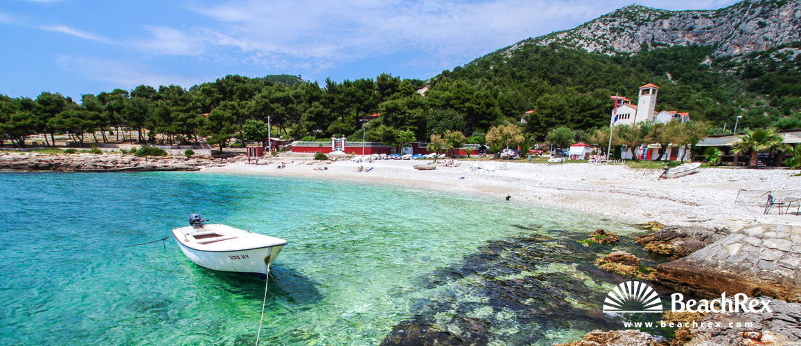 Croatie - Dalmatie  Split - Ile Hvar -  Milna - Plage Milna