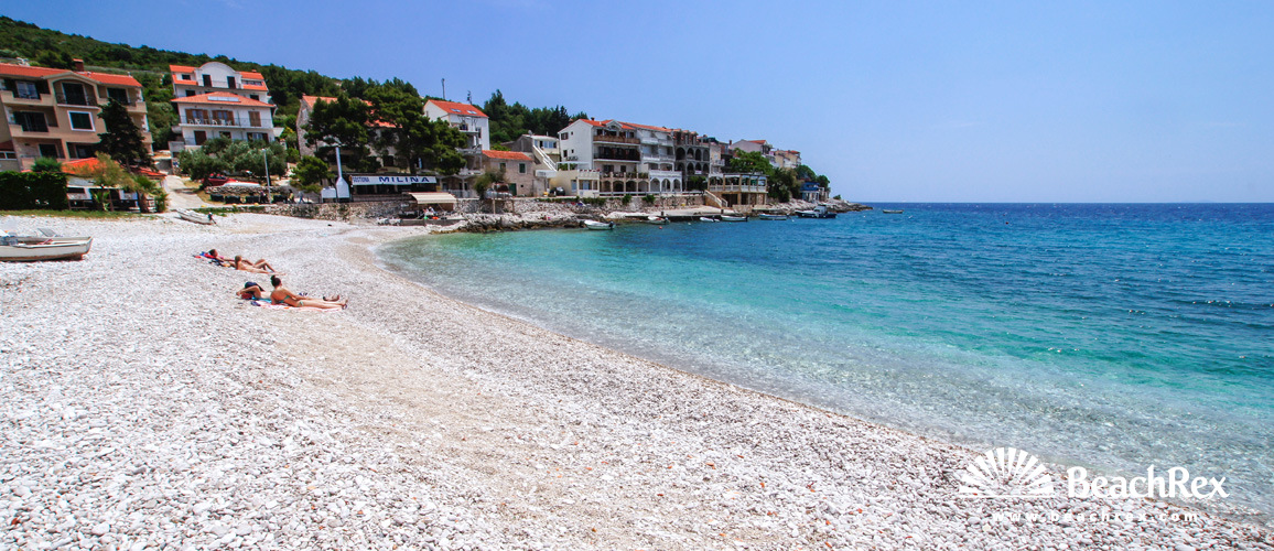 Croatie - Dalmatie  Split - Ile Hvar -  Milna - Plage Milna