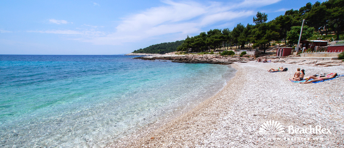 Croatie - Dalmatie  Split - Ile Hvar -  Milna - Plage Milna