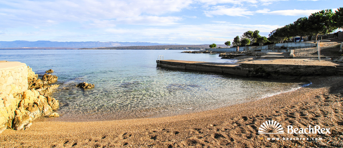 Kroatien - Kvarner - Insel Krk -  Porat - Strand Uhić
