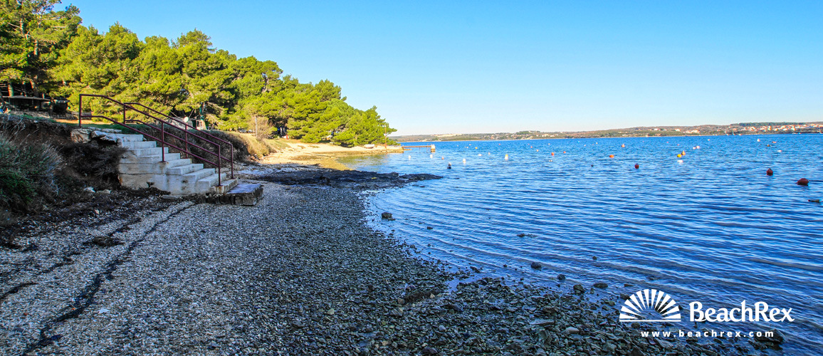 Kroatien - Istra -  Premantura - Strand Tašalera