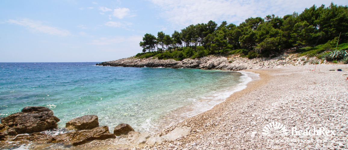 Croatie - Dalmatie  Split - Ile Hvar -  Milna - Plage Mala Milna
