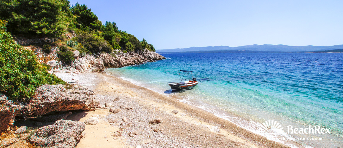Croazia - Dalmazia  Split - Isola Brač -  Murvica - Spiaggia Slatina