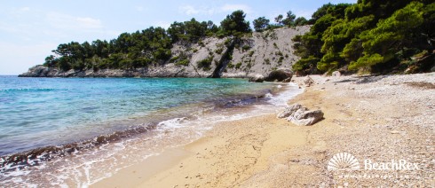 Croatie - Dalmatie  Split - Ile Hvar -  Milna - Plage Velo Borče