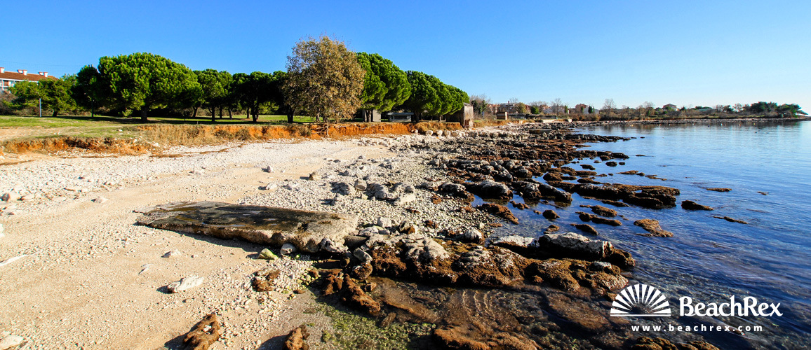 Kroatien - Istra -  Medulin - Strand Bijeca