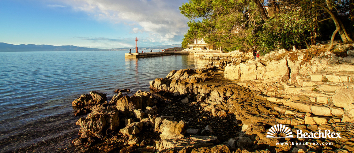Croatie - Kvarner - Ile Krk -  Malinska - Rajska plage