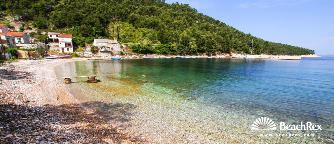 Hrvatska - Dalmacija  Split - Otok Hvar -  Brusje - Plaža Stiniva