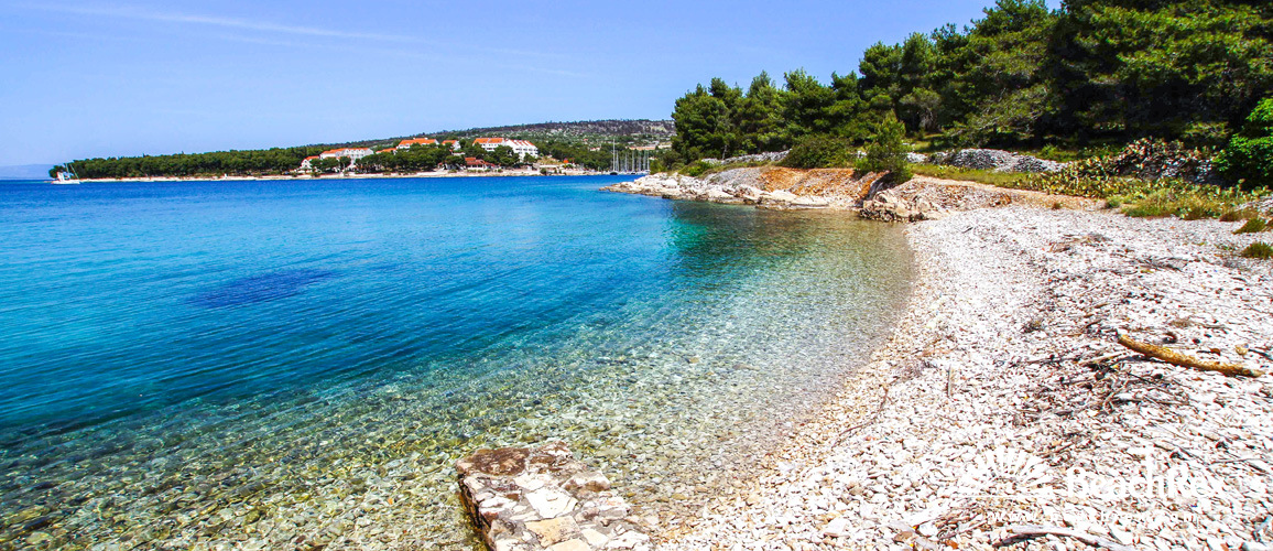 Croatia - Dalmatia  Split - Island Brač -  Milna - Beach Pasika