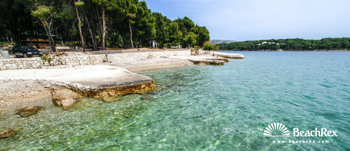 Croatia - Dalmatia  Split - Island Brač -  Milna - Beach Rt Bijaka