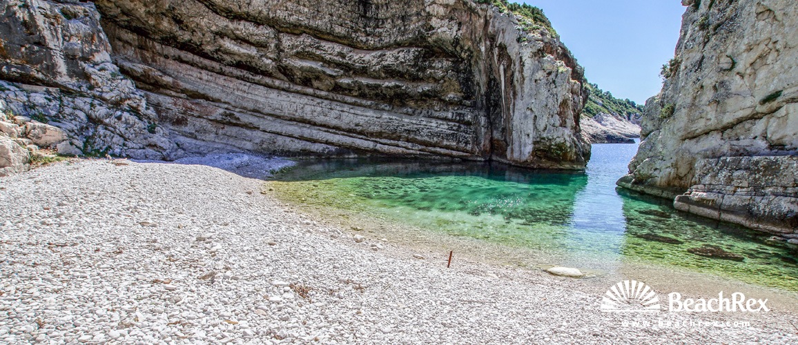 Croatia - Dalmatia  Split - Island Vis -  Marinje Zemlje - Beach Stiniva
