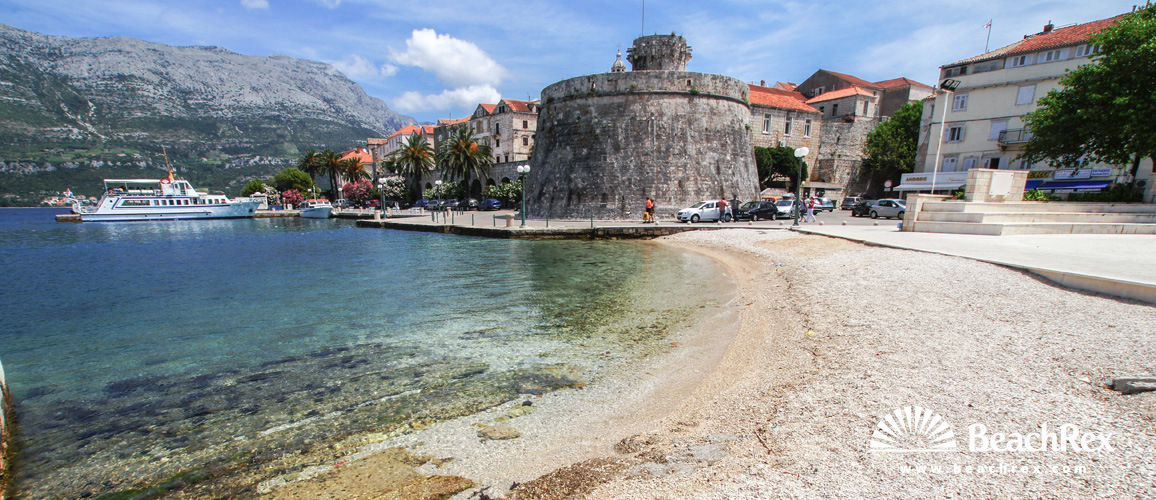 Croatia - Dalmatia  Dubrovnik - Island Korčula -  Korčula - Beach Spomenik