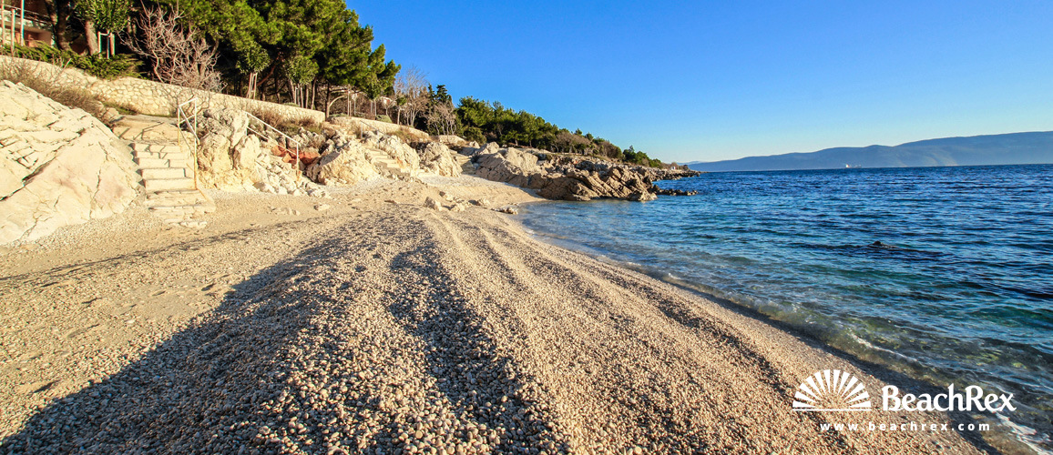 Croatie - Istra -  Rabac - Plage Girandella Croatie - Istra -  Rabac - Plage Girandella