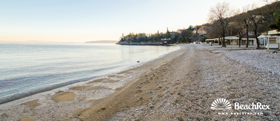 Hrvaška - Kvarner -  Medveja - Plaža Medveja